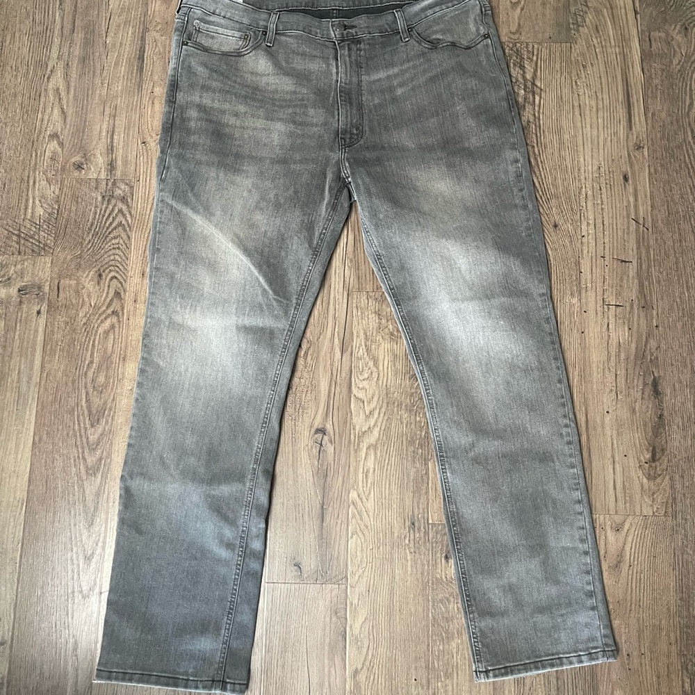Levis Mens Gray Men's Straight Jeans
